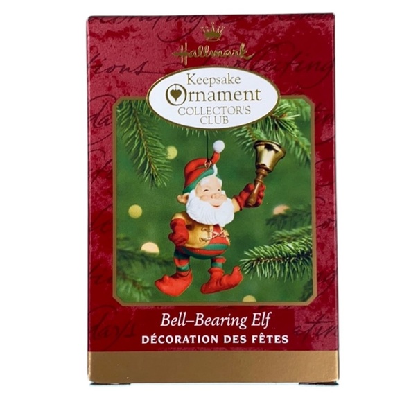 Hallmark Bell-Bearing Elf Vintage Keepsake Collectors Club 2000 Ornament - Picture 9 of 13